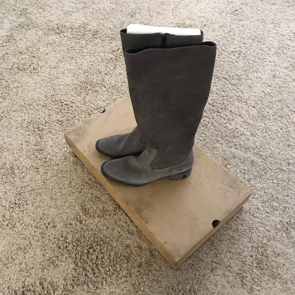Born Suede Tall Grey Boots - NWOT